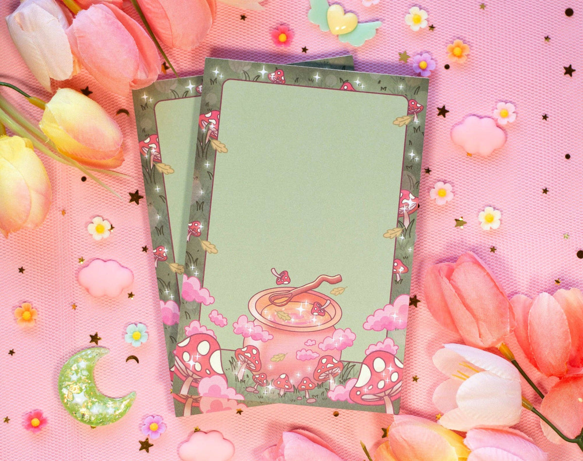 Mushroom Cottagecore Notepad